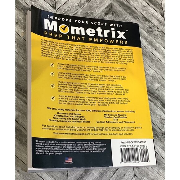 Mometrix Praxis Health & Physical Education Content Knowledge 5857 Study Guide - Picture 2 of 6